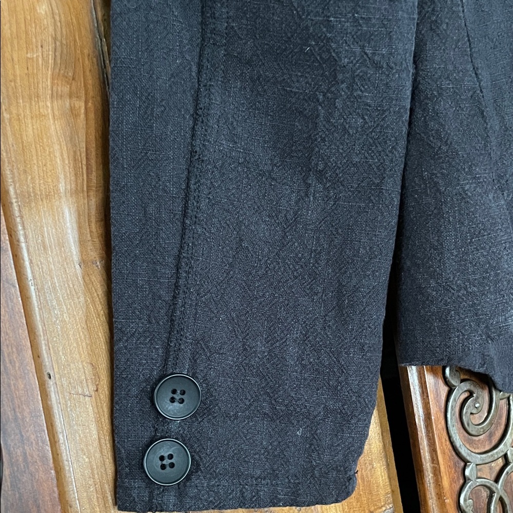 Lurdes Bergada  Black Women's Button-Up Blazer - Picture 7 of 16